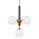 Brielle 4 Light 21 inch Aged Brass Pendant Ceiling Light