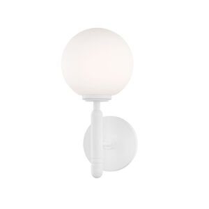 Mina LED 5 inch Glossy White Wall Sconce Wall Light
