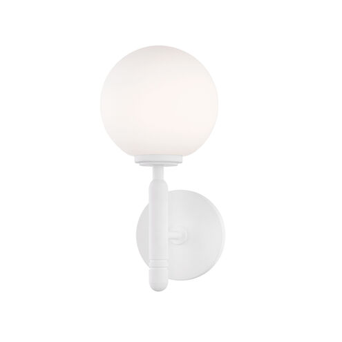 Mina LED 5 inch Glossy White Wall Sconce Wall Light