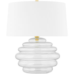 Oshawa 22.5 inch 15.00 watt Aged Brass Table Lamp Portable Light