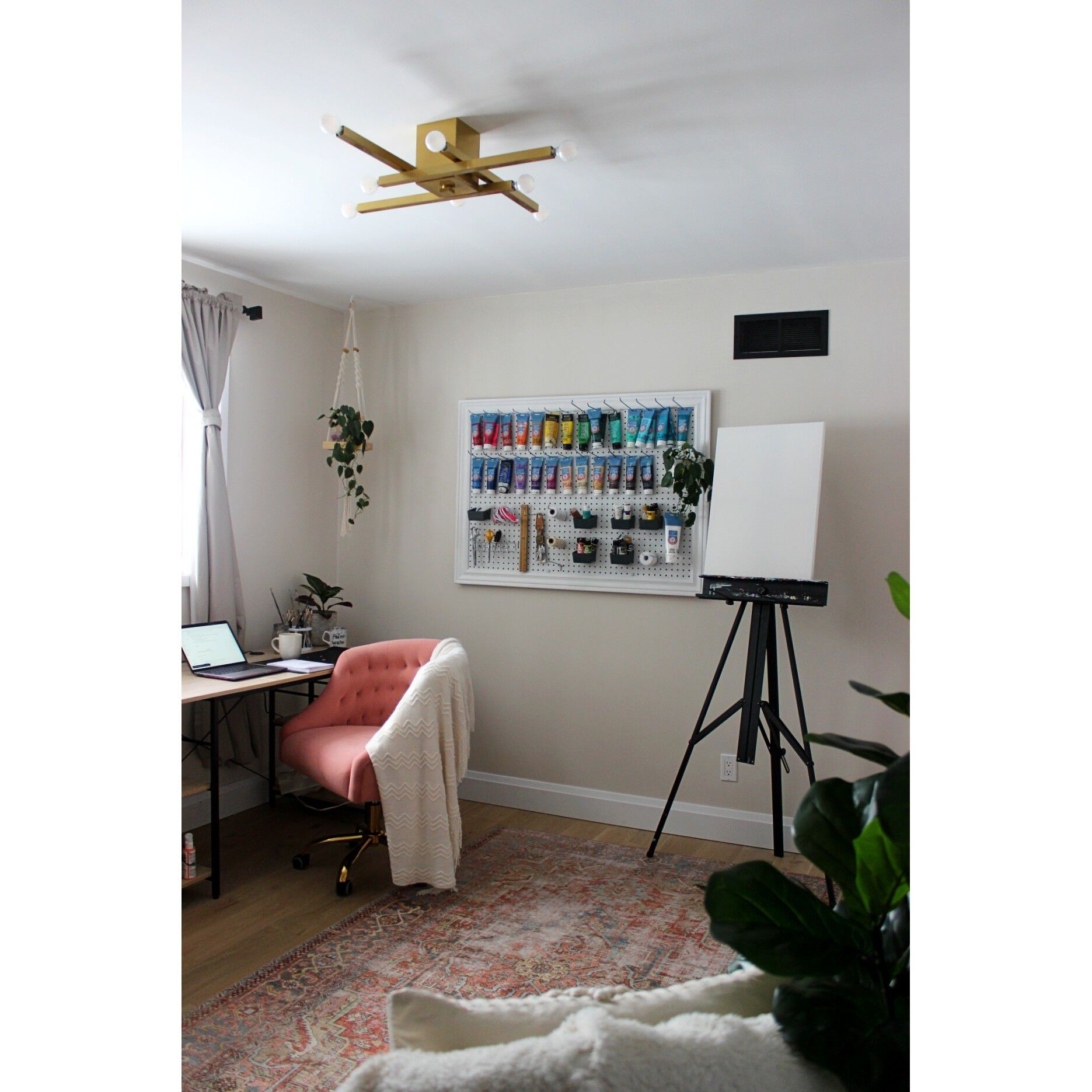 Dona LED 32 inch Aged Brass Flush Mount Ceiling Light