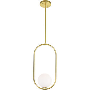 Celeste LED 8 inch Medallion Gold Down Mini Pendant Ceiling Light
