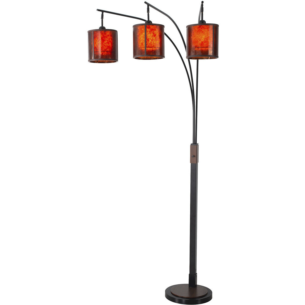 Layers 86 inch 60.00 watt Charcoal Gray and Gunmetal Arc Floor Lamp Portable Light