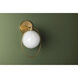 Babette LED 8 inch Aged Brass Wall Sconce Wall Light 