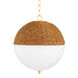 Summer 1 Light 16 inch Aged Brass Pendant Ceiling Light