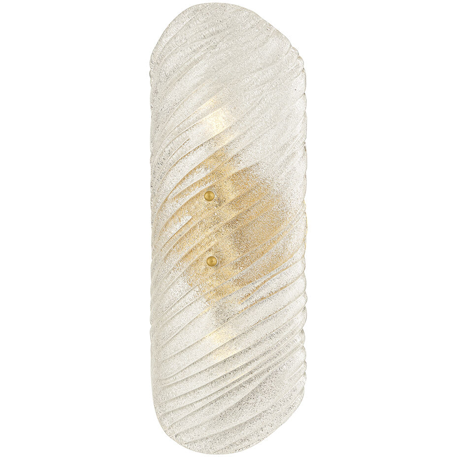 Shelley 2 Light 5.75 inch Vintage Gold Leaf ADA Wall Sconce Wall Light