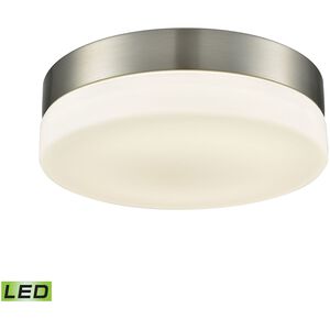 Holmby LED 9 inch Satin Nickel with White Flush Mount Ceiling Light
