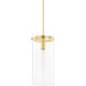 Haisley 1 Light 7.75 inch Aged Brass Pendant Ceiling Light