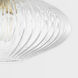Reba 1 Light 16 inch Aged Brass Flush Mount Ceiling Light
