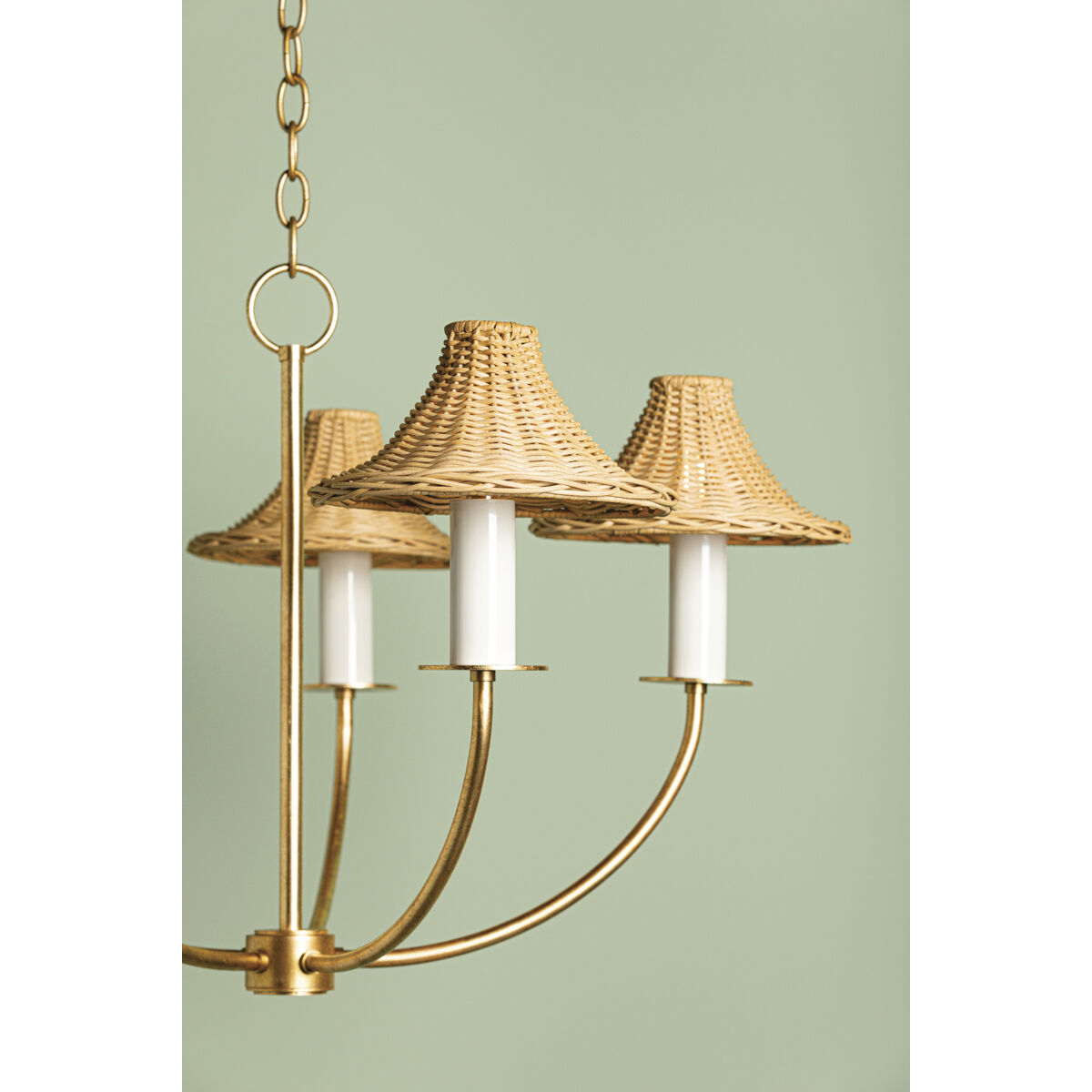 Twila 5 Light 30.25 inch Vintage Gold Leaf Chandelier Ceiling Light