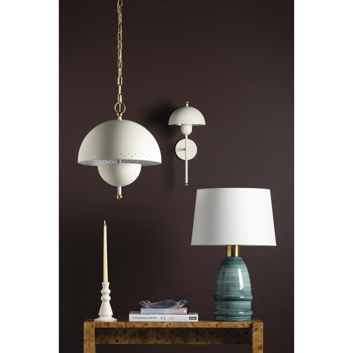 Jojo 2 Light 15 inch Aged Brass/Soft White Pendant Ceiling Light