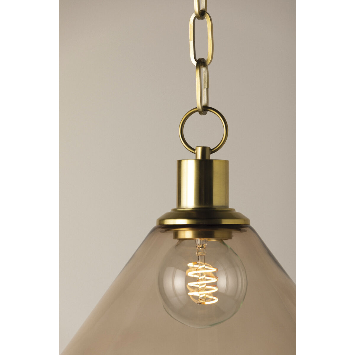 Anniebee 1 Light 10.5 inch Aged Brass Pendant Ceiling Light