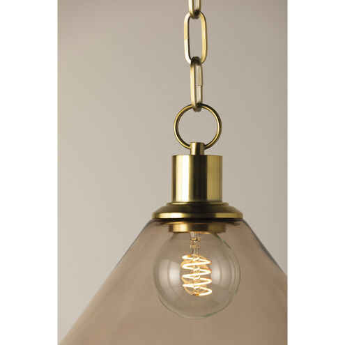 Anniebee 1 Light 10.5 inch Aged Brass Pendant Ceiling Light