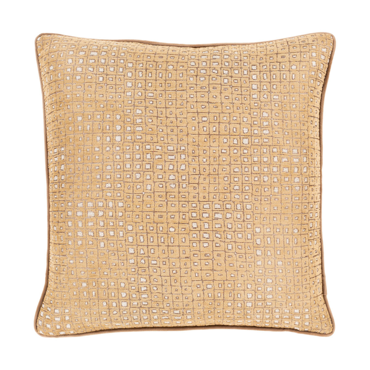 Alcott 18 X 18 inch Tan/Ivory/Camel Pillow Cover