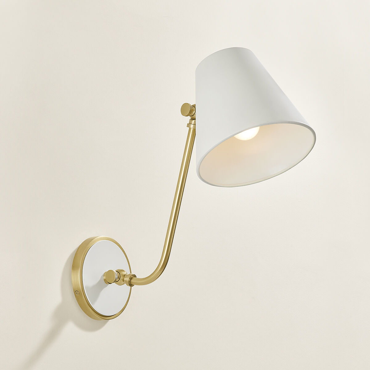 Georgann 1 Light 7 inch Aged Brass/Soft White Wall Sconce Wall Light