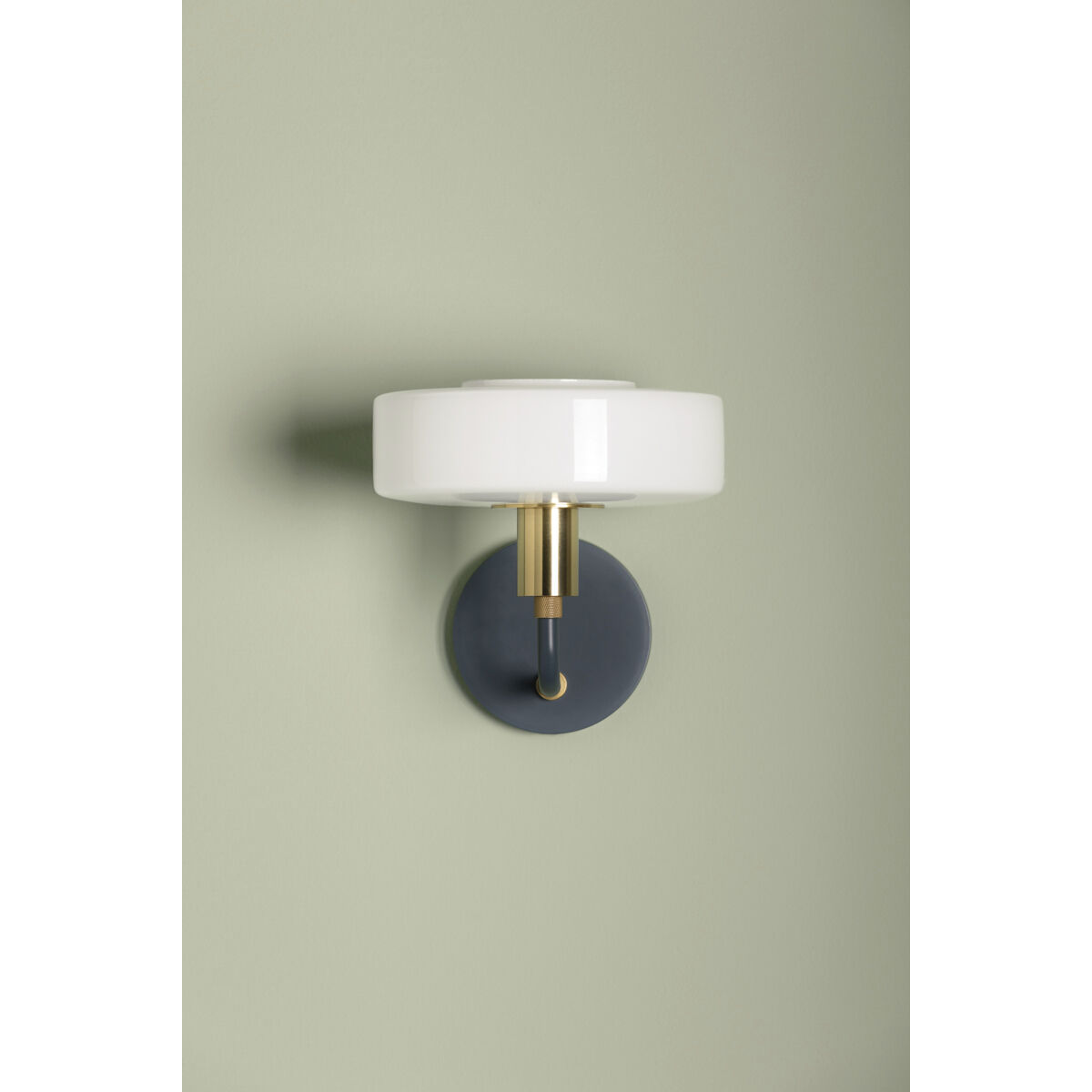 Aston 1 Light 7.75 inch Aged Brass/Slate Blue Wall Sconce Wall Light
