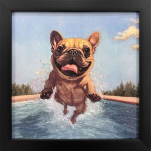 Summer Splash 11 X 11 inch Non-Glass Framed Art