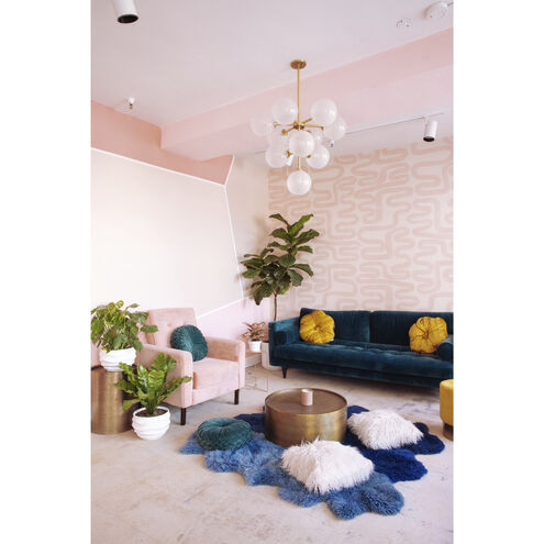 Ashleigh LED 30 inch Aged Brass Chandelier Ceiling Light