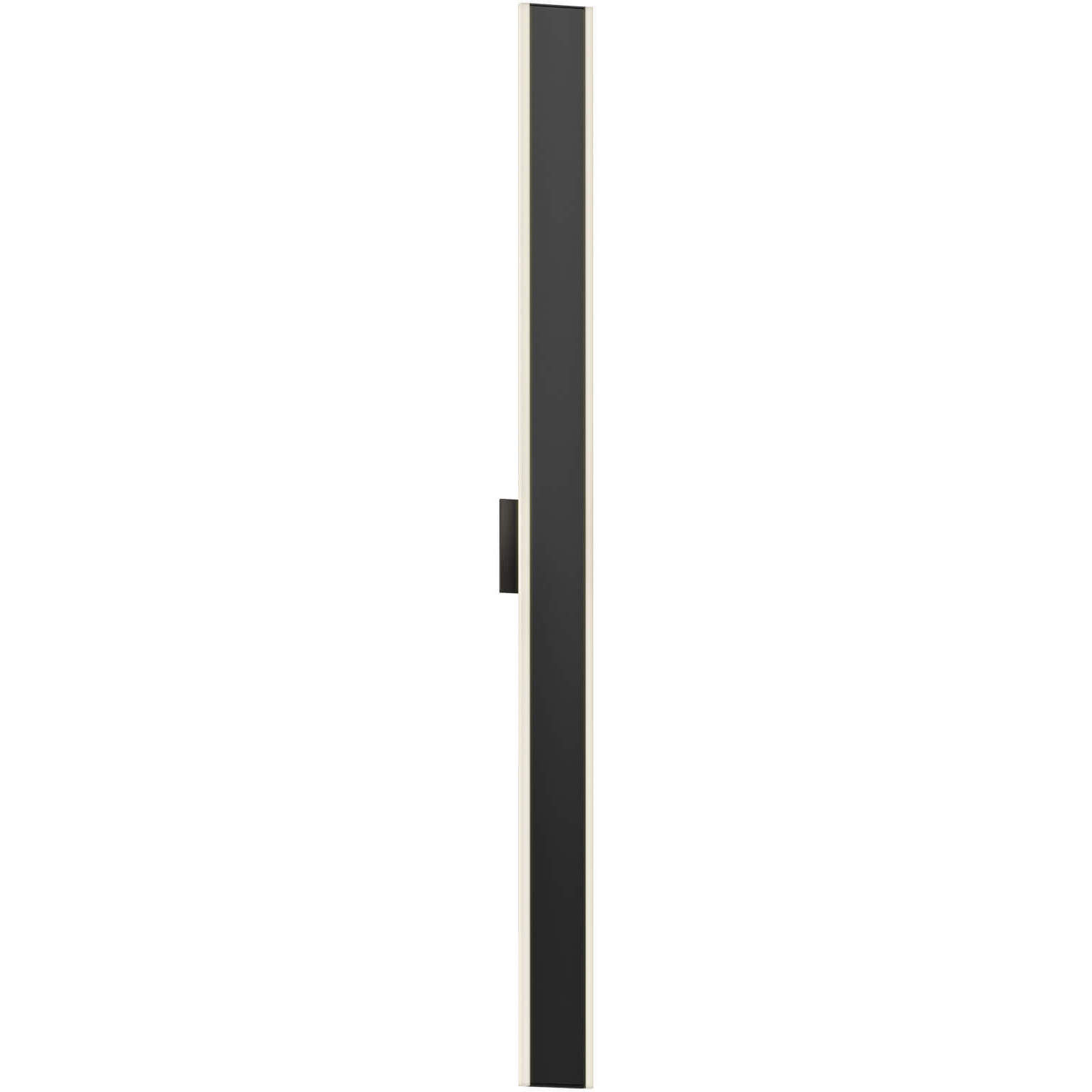 Gemini 1 Light 48 inch Black Vanity Light Wall Light, Indoor/Outdoor
