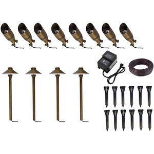 Anthony Antique Brass Outdoor Landscape Starter Kit