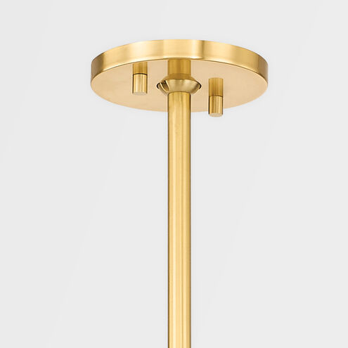 Flora 4 Light 30 inch Aged Brass Chandelier Ceiling Light