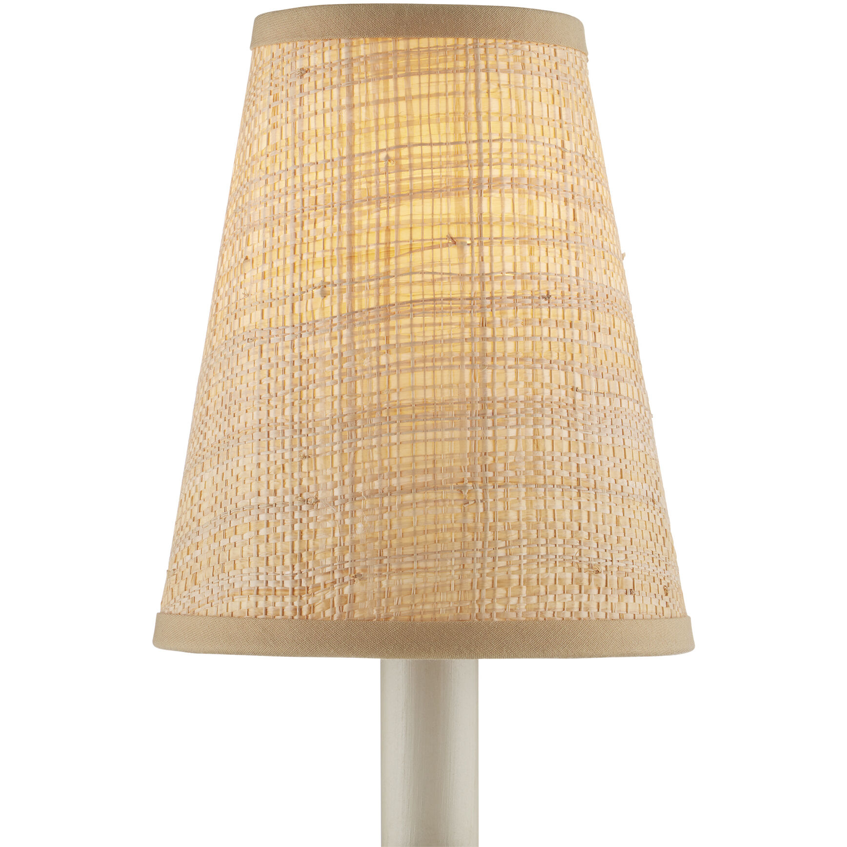 Grasscloth Natural Tapered Chandelier Shade