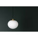 Estee 1 Light 8 inch Aged Brass Pendant Ceiling Light