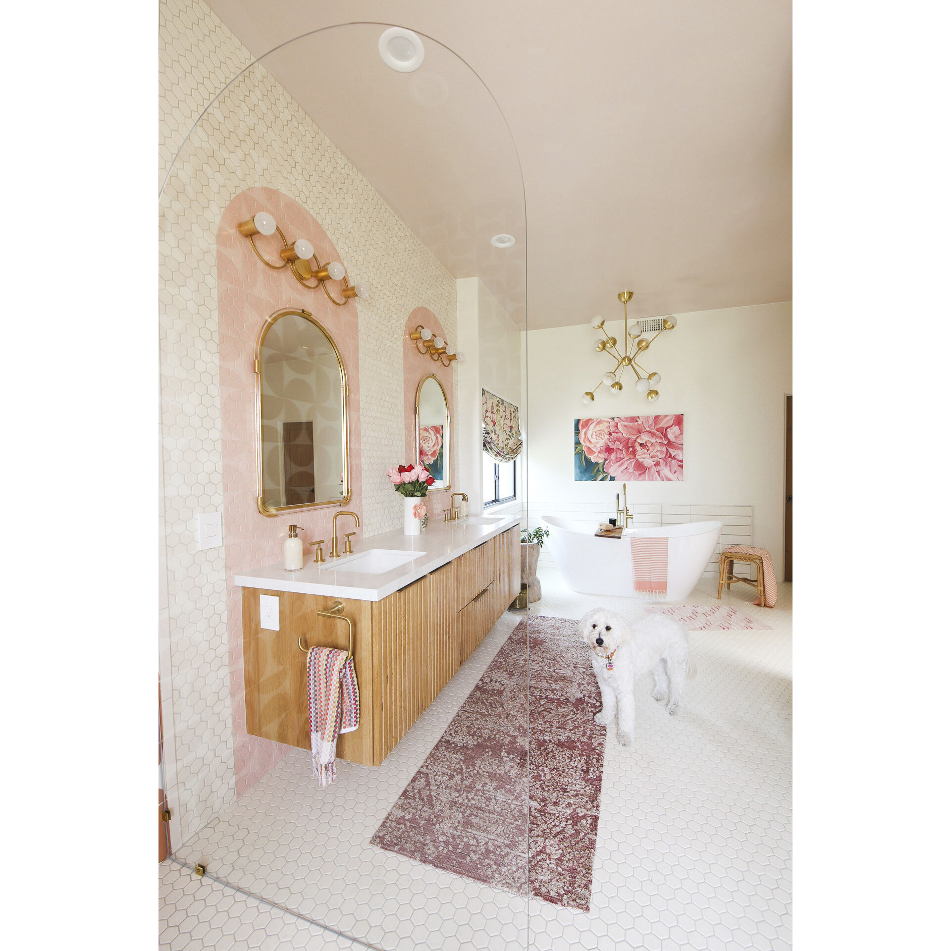 Hope 4 Light 28 inch Gold Leaf Bath And Vanity Wall Light