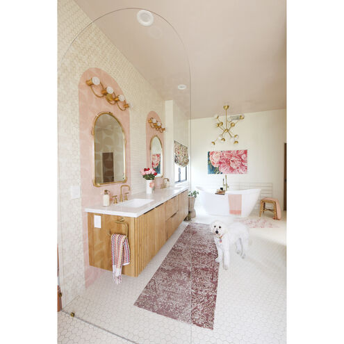 Hope 4 Light 28 inch Gold Leaf Bath And Vanity Wall Light