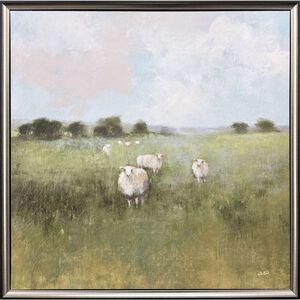 Pasture 29 X 29 inch Non-Glass Framed Art