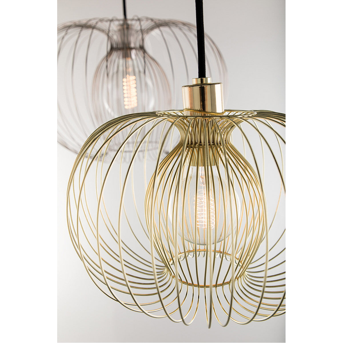 Jasmine 1 Light 12 inch Polished Brass Pendant Ceiling Light