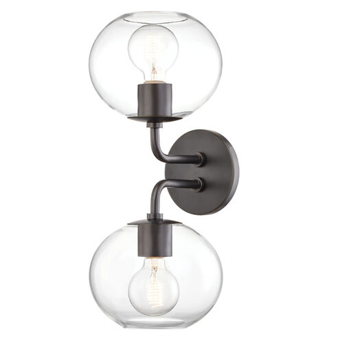 Margot 2 Light 8.25 inch Old Bronze Wall Sconce Wall Light