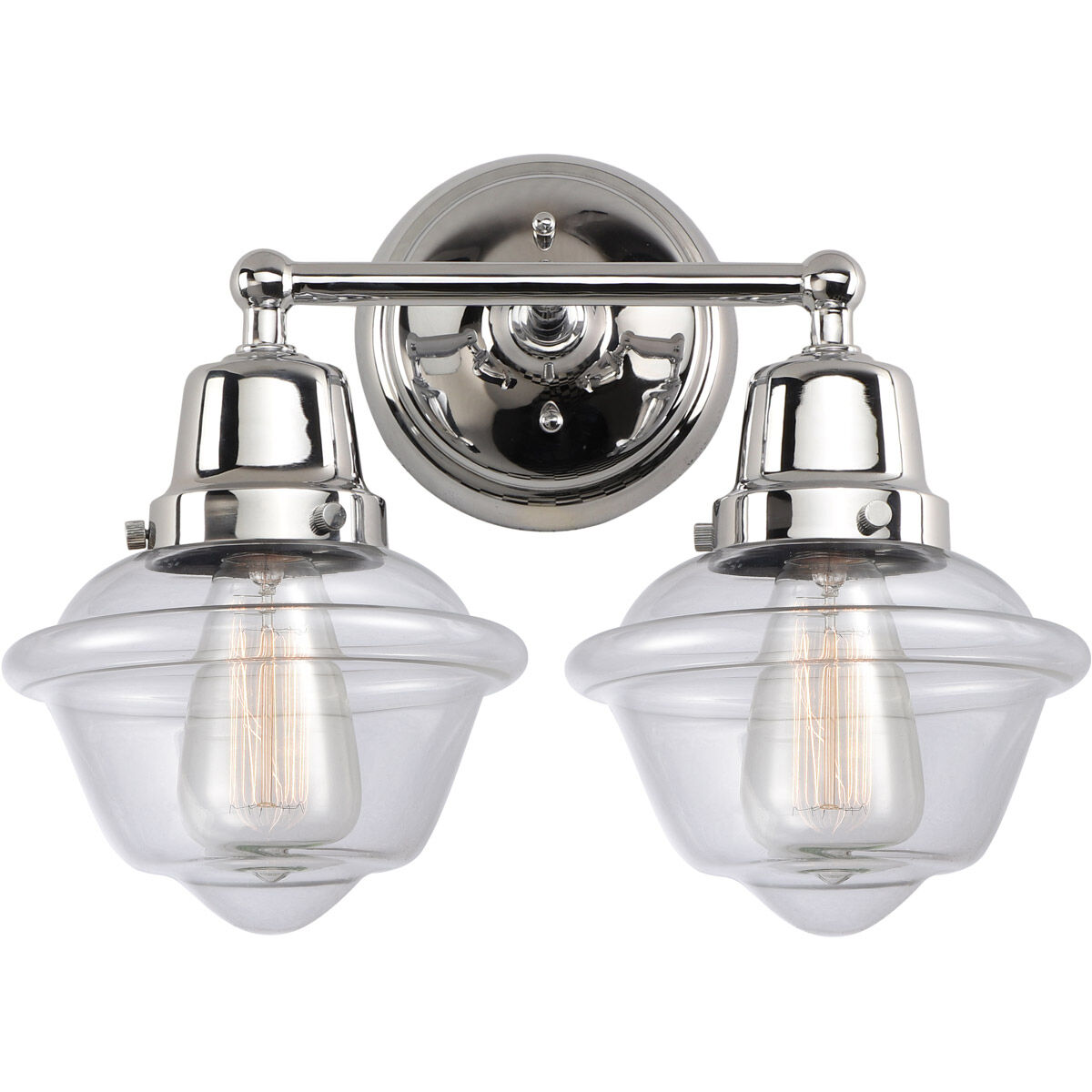 Aditi Small Oxford LED 16 inch Polished Chrome Bath Vanity Light Wall Light, Aditi