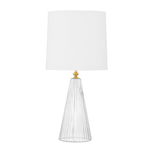 Christie 27 inch 75.00 watt Aged Brass Table Lamp Portable Light