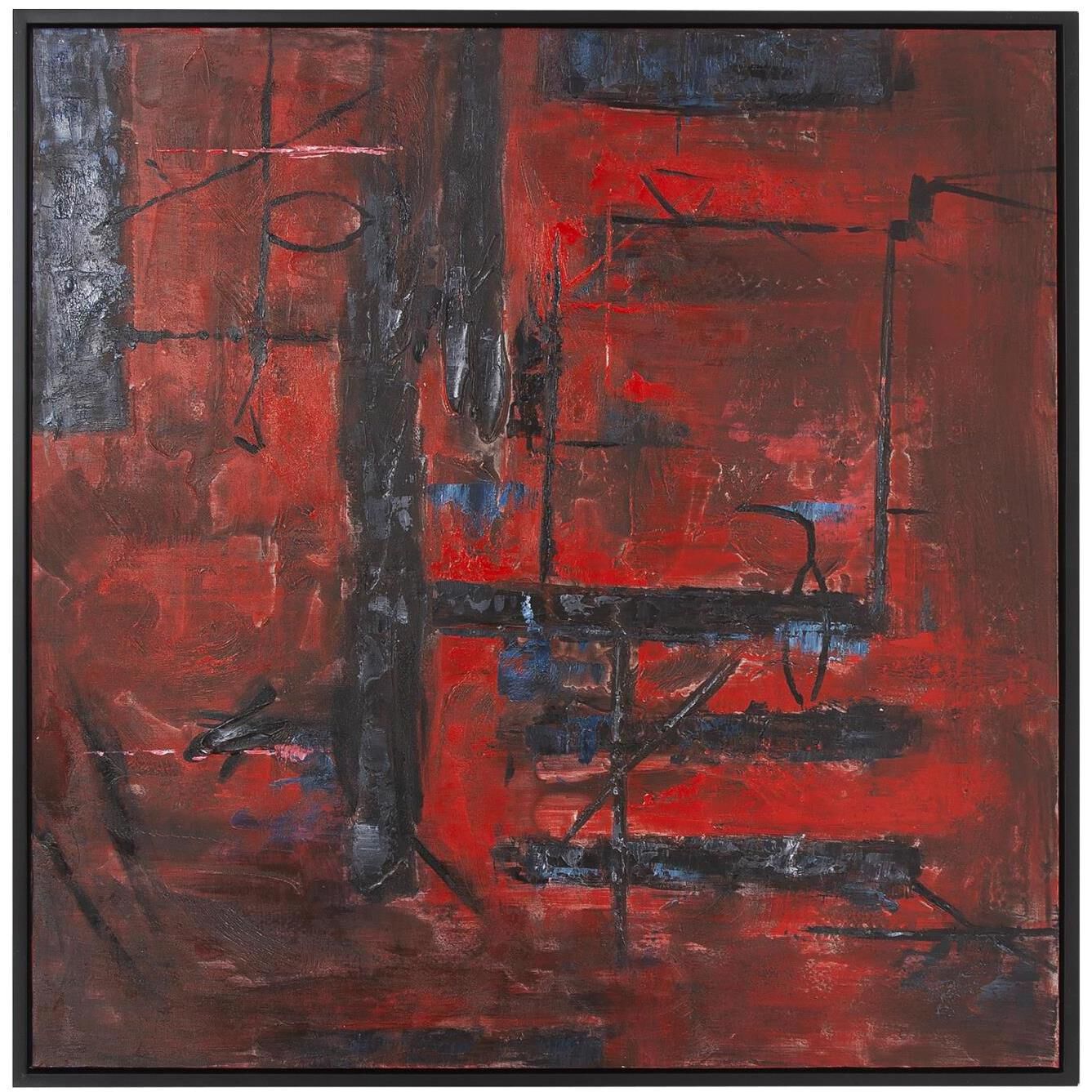 Tribal Story 41.5 X 41.5 inch Hand Painted Original Art