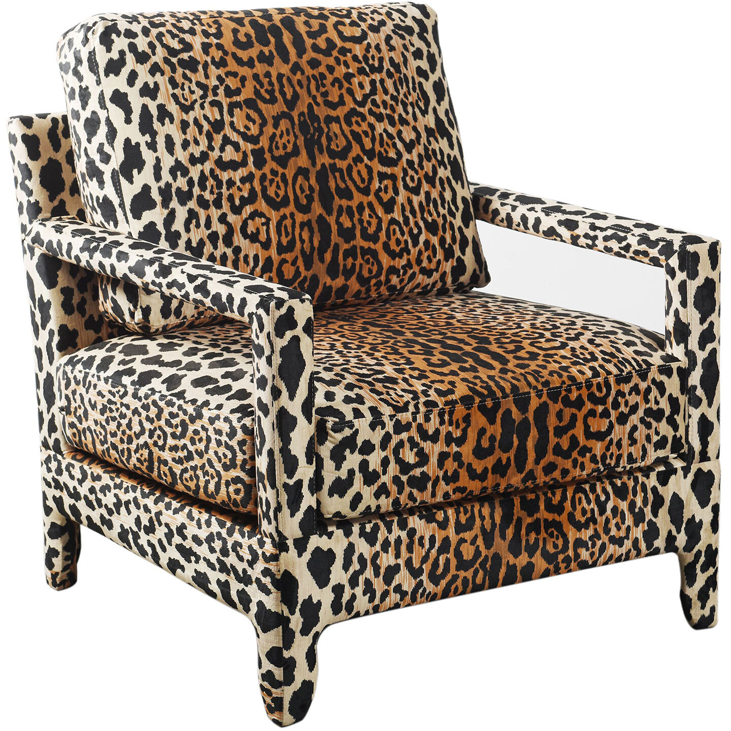 Cameron Brown Cheetah Printed Chair