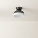 Rue 1 Light 11 inch True Bronze Flush Mount Ceiling Light