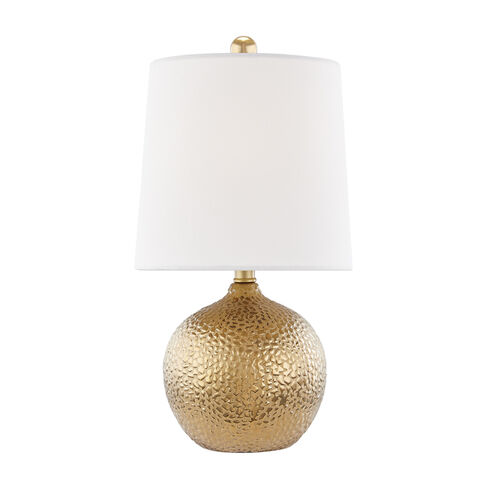 Heather 15 inch 40 watt Gold Table Lamp Portable Light