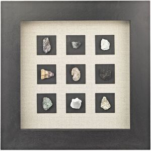Mineral Study Multicolor with Black Dimensional Wall Art