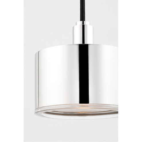 Nora LED 5 inch Polished Nickel Pendant Ceiling Light