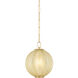 Bernadine 1 Light 11.5 inch Aged Brass Pendant Ceiling Light