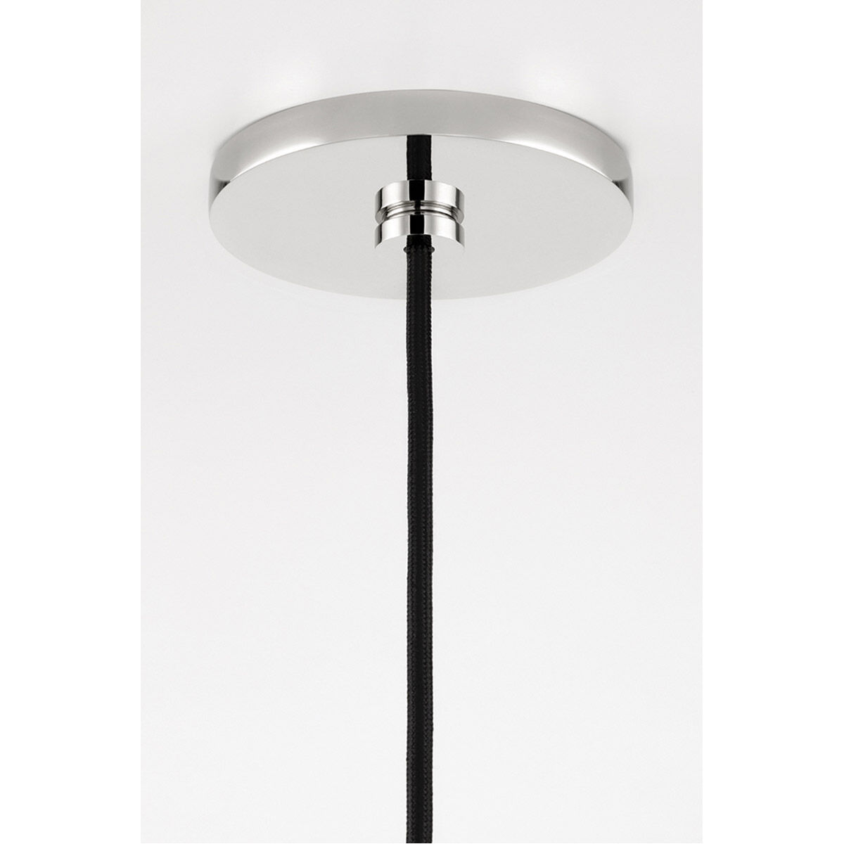 Milo 1 Light 14 inch Polished Nickel Pendant Ceiling Light in Polished Nickel and White