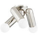 Lolly 3 Light 14.25 inch Polished Nickel Flush Mount Ceiling Light