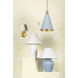 Susie 22.75 inch 60.00 watt Aged Brass and White Table Lamp Portable Light