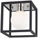 Aira LED 5 inch Polished Nickel Bath And Vanity Wall Light in Polished Nickel and Black