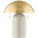 Gaia 16.5 inch 60 watt Aged Brass Table Lamp Portable Light