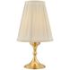 Muriel 12 inch 4 watt Aged Brass Rechargeable Table Lamp Portable Light