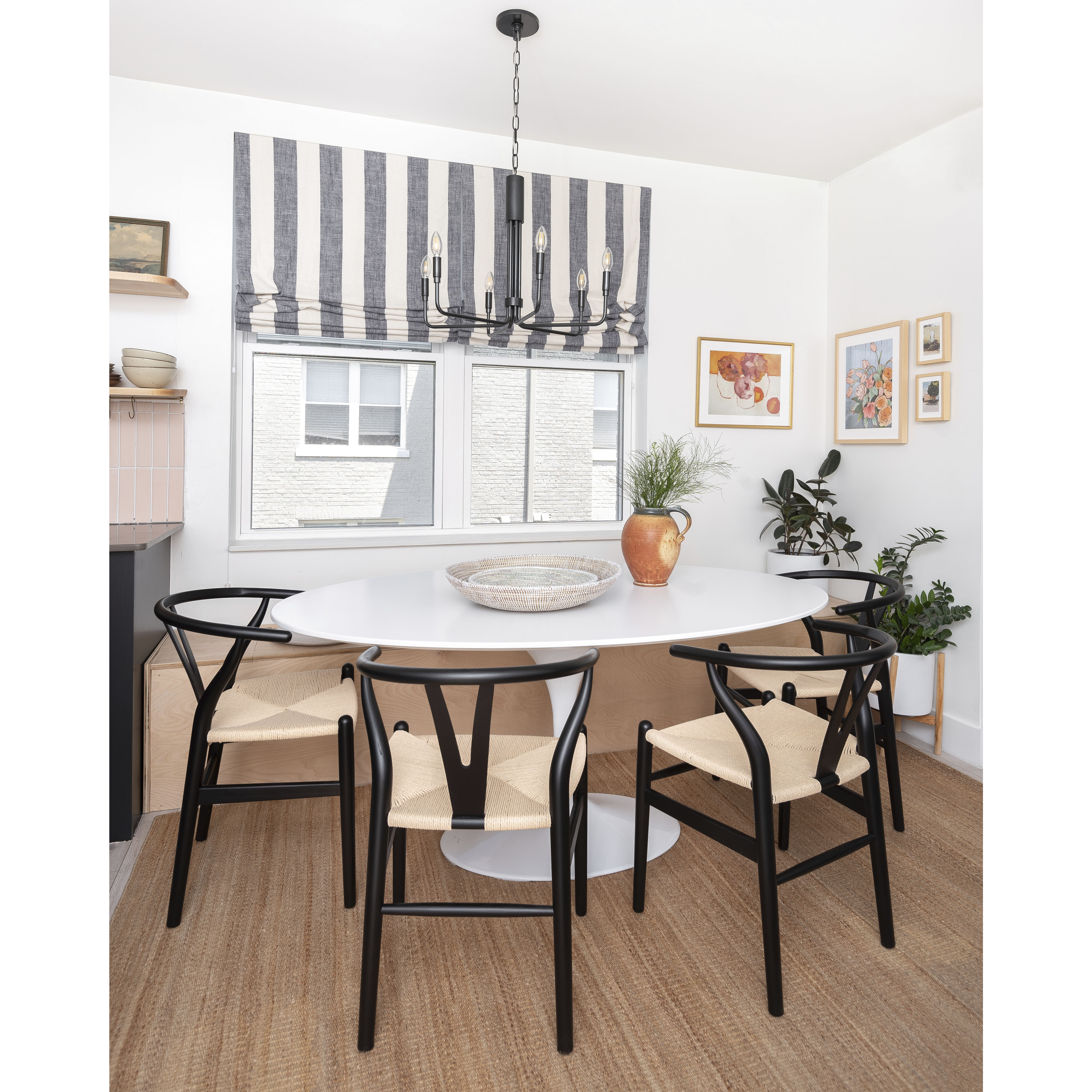 Brigitte 6 Light 25 inch Old Bronze Pendant Ceiling Light