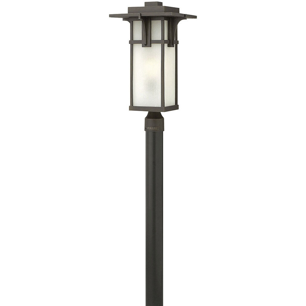 Manhattan 1 Light 21.5 inch Oil Rubbed Bronze Outdoor Post Mount Lantern