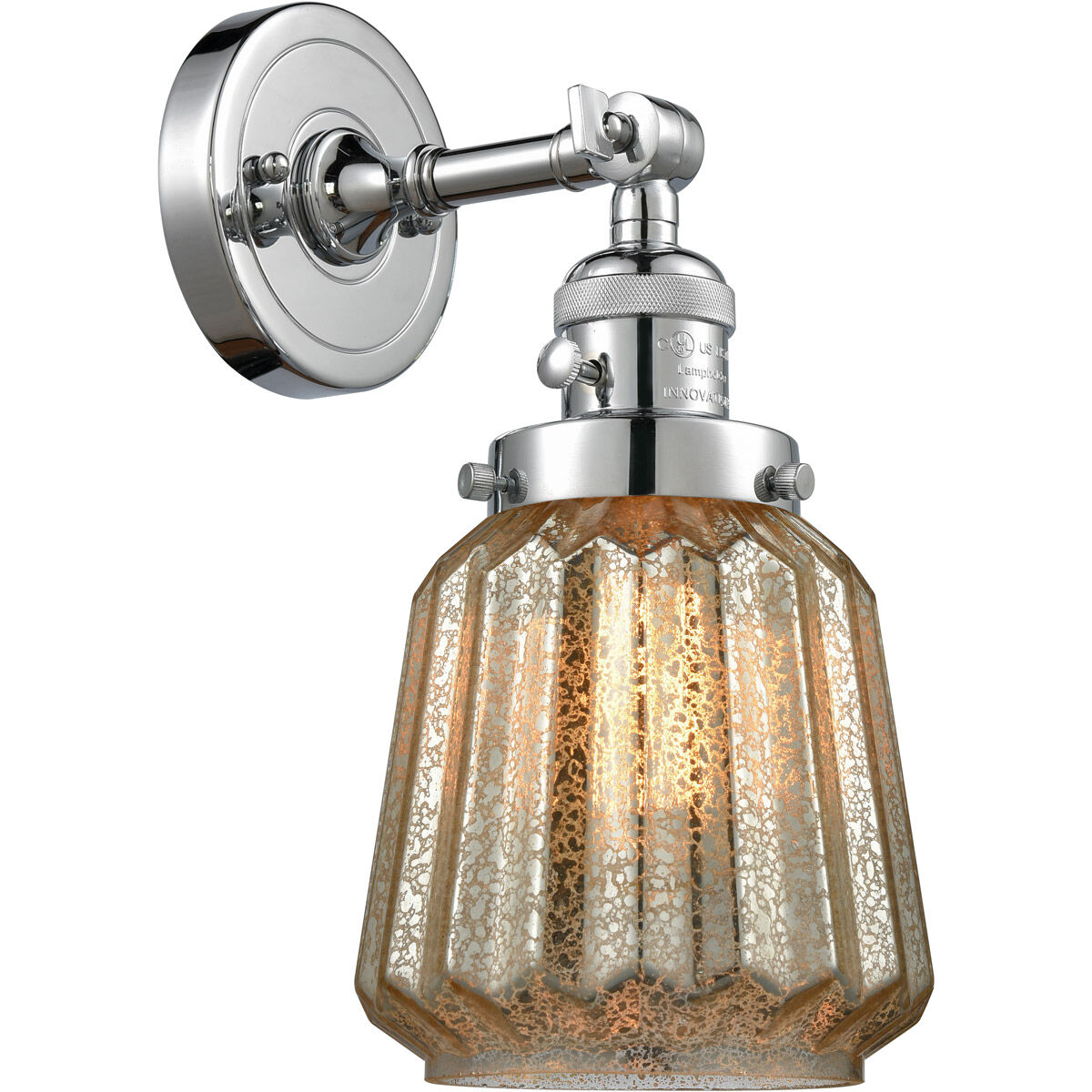 Franklin Restoration Chatham LED 6 inch Polished Chrome Sconce Wall Light, Franklin Restoration